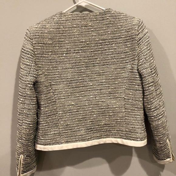 Ted baker silver and white blazer with lace detail - Picture 3 of 5